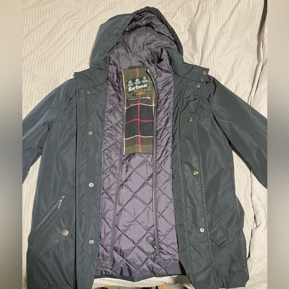 Barbour Classic Tartan Jacket Navy Size M